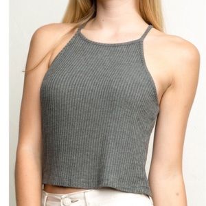 Brandy Melville grey crop top